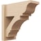 Ekena Millwork 8-in W x 18-in D x 18-in H Balboa Trad Rough Cedar Woodgrain TimberThane Outlooker, Primed Tan OUTUR080X18X18BOA04RCPR - alternate 1